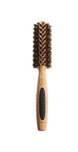 BASS Straighten and Curl Round Hairbrush, Bristle - Small barrel