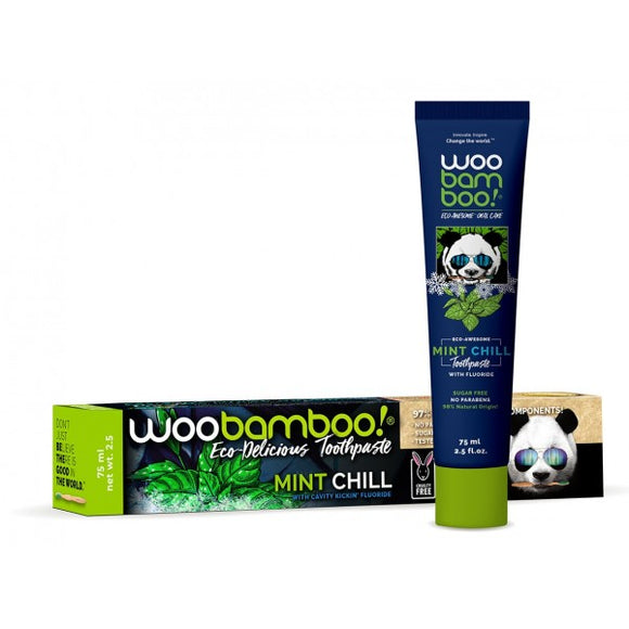 Woobamboo Toothpaste - Mint Chill with Fluoridebottle and packaging