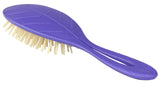 BASS BioFlex Style and Detangle - wood pins, purple handle
